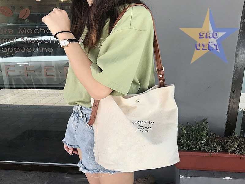 Túi vải tote đi học
