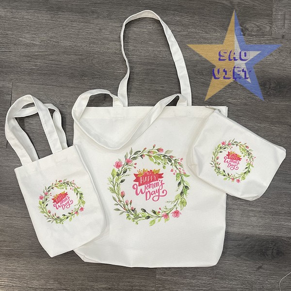 Túi vải canvas in logo được ứng dụng trong nhiều trường hợp khác nhau