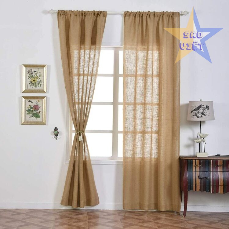 Rèm cửa từ vải canvas