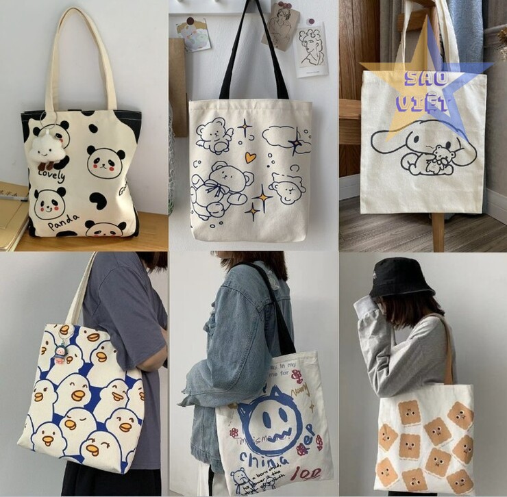 Vải canvas được sử dụng để may túi vải