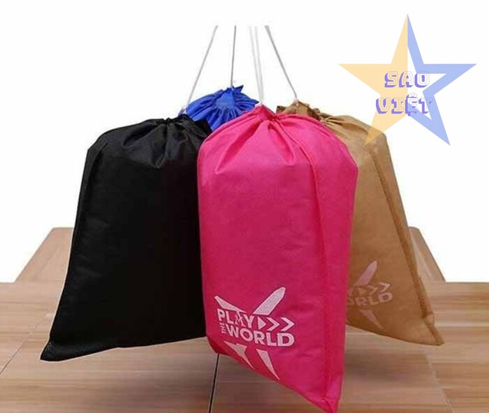 Túi vải không dệt cỡ lớn dây rút