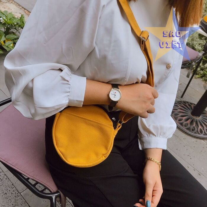 Sao Việt nhận sản xuất túi đeo chéo hình tròn số lượng lớn, nhỏ có thiết kế theo yêu cầu