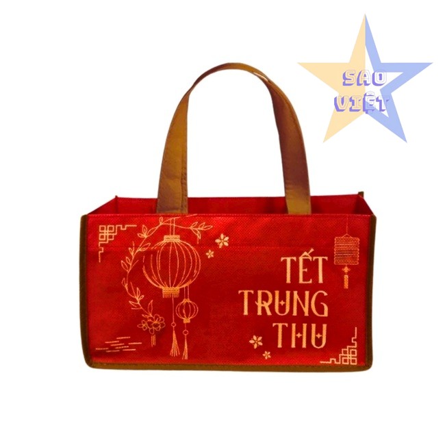 Túi vải không dệt đựng bánh trung thu có nhiều thiết kế màu sắc khác nhau