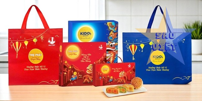 Túi vải không dệt đựng trà và bánh trung thu sẽ thiết kế rộng rãi hơn