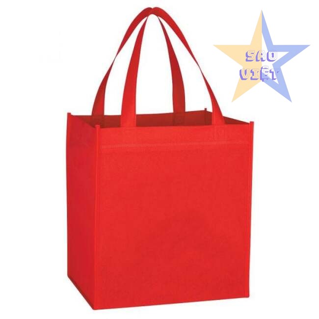 Túi vải không dệt màu đỏ
