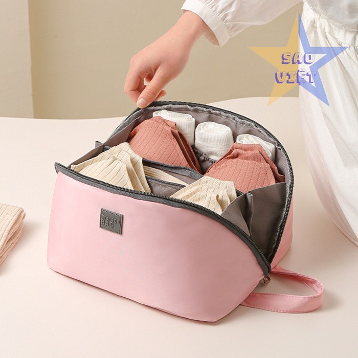 Túi vải đựng đồ lót đi du lịch thường được làm từ chất liệu vải chống thấm